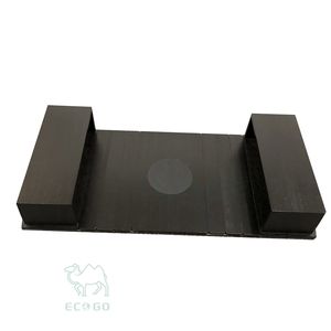 Plateau pliable en bambou noir laqué pour accoudoir, organisateur universel pour canapé, idéal pour la lecture, le travail ou les soirées TV - Product Image 4