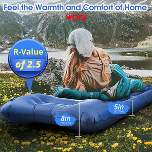 WOQI Canapé gonflable au design moderne avec coussin d'air pliable pour une utilisation en extérieur Sac d'emballage à bulles inclus - Product Image 3