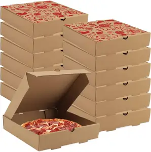 カスタムロゴ無料サンプルピザ包装紙箱モダンで斬新なデザイン卸売価格紙箱食品