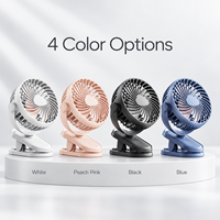 Nouveau modèle K6 – Mini ventilateur silencieux portable USB pour bureau, dortoir, poussette, double batterie, longue autonomie, maison et voiture