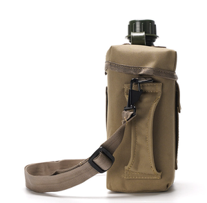 DE97 Outdoor Plastic Canteen with Pouch with Shoulder Straps Outdoor Portable Water Container 2L Capacity 2 Quart - Product Image 4