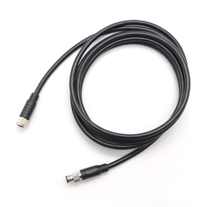สายโคแอกเชียล M8 6 พิน แบบตัวผู้ตัวเมีย หุ้ม PVC ป้องกันด้วยแผ่นทองแดงเปลือย สำหรับกล้องอุตสาหกรรม - Product Image 1