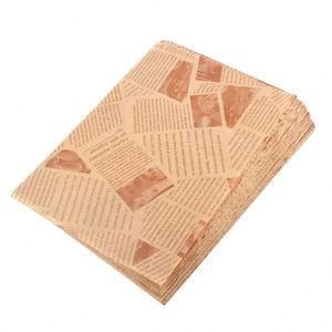 Papel Encerado Personalizado, Impermeable y Resistente a la Grasa, para Envolver Alimentos Calientes como Hamburguesas y Sándwiches, Hojas de Papel Marrón Seguras para Alimentos - Product Image 2