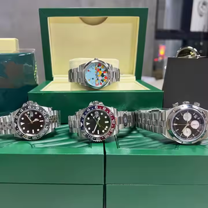 RoIexesEs orologio <span class=keywords><strong>di</strong></span> moda <span class=keywords><strong>uomo</strong></span> Designer <span class=keywords><strong>di</strong></span> <span class=keywords><strong>marca</strong></span> per la casa colore diamante GMT acciaio inox orologio automatico - Product Image 3