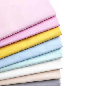 Groothandel Effen Wit Geverfd Gedrukt Polyester/Katoen Poplin Shirting Stof