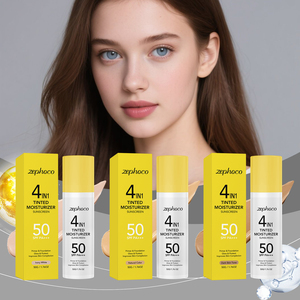 Protector Solar Humectante <span class=keywords><strong>con</strong></span> <span class=keywords><strong>Color</strong></span> 4 en 1, Unifica el Tono de la <span class=keywords><strong>Piel</strong></span>, Aumenta la Luminosidad, SPF 50, Protección UV, <span class=keywords><strong>Crema</strong></span> Base <span class=keywords><strong>Hidratante</strong></span> - Product Image 5