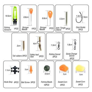 Kit d'accessoires de pêche à <span class=keywords><strong>la</strong></span> carpe Euro Rig de 65 pièces avec flotteurs anti-fond, émerillons et tubes souples pour <span class=keywords><strong>la</strong></span> pêche à <span class=keywords><strong>la</strong></span> carpe - Product Image 3