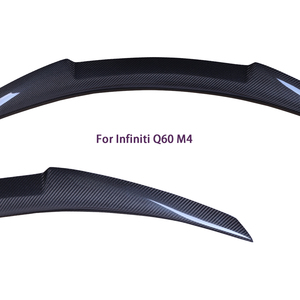 For Q60 Q60S Coupe M4 Style Carbon Fiber <b>Rear</b> <b>Spoiler</b> Trunk Wing 2013-2023 - Product Image 3