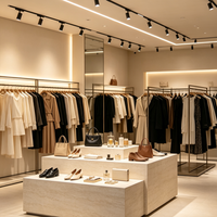 Usine sur mesure vêtements vitrine boutique moderne femmes magasin meubles design d'intérieur