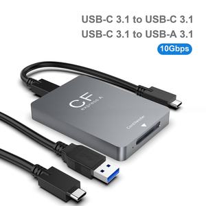 Lecteur de cartes <span class=keywords><strong>CFexpress</strong></span> Type B SD3.0 TF à fente unique USB 3.2 Gen 2 10 Gbps en alliage d'aluminium portable compatible USB-C pour Windows - Product Image 3