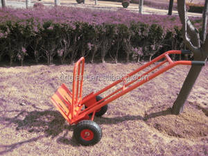 Ht1823a तह हैंड कार्ट ट्रॉली हाथ ट्रक 3.50-4 इंच ठोस पहिया भारी शुल्क स्टील 200 किलोग्राम भार प्लेटफार्म ओएम अनुकूलन योग्य - Product Image 3