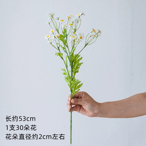Fleurs artificielles de camomille Haoche 30cm-100cm en soie pour décorations de mariage, accessoires photo, décoration intérieure - Product Image 2