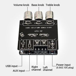 Wuzhi Audio ZK-152T Digitale Luidspreker Versterker <span class=keywords><strong>Board</strong></span> Geluidsmodule Stereo 2.0 Kanaal Treble Bass Ondersteuning App Usb Muziek Selectie - Product Image 5