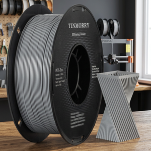 Filament PETG TINMORRY 1.75mm, fabricant industriel de filament d'imprimante 3D PETG haute ténacité 1.75mm 1KG bobine, gris - Product Image 2