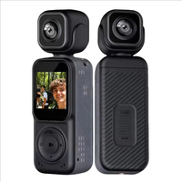 4K Dual-Objektiv WLAN-Actionkamera Körperkamera 180° °   Drehbare Anti-Shake-Bodycam Tragbarer Rekorder für Fahrrad Outdoor-DV-Aufnahmen