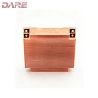 Dissipateur thermique carré en cuivre CU1020 sur mesure pour applications industrielles à haute conductivité thermique, idéal pour les applications haute puissance