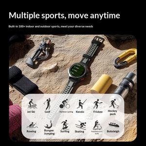 Montre de sport extérieure GTX4 avec suivi GPS, étanche 5 ATM (niveau natation), écran AMOLED, chargement magnétique, OEM - Product Image 3