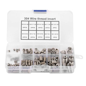 304 Stainless Steel <b>Thread</b> <b>Insert</b> Metric Coarse 150Pcs Boxed Repair Sleeve - Product Image 3