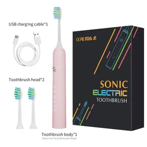 Лидер продаж, новая стильная Высококачественная звуковая электрическая зубная щетка для взрослых