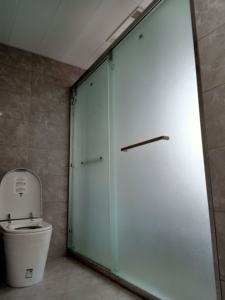 Gun gris acier inoxydable verre trempé cabine de douche salle de bain douche en verre <span class=keywords><strong>porte</strong></span> en verre dépoli - Product Image 2