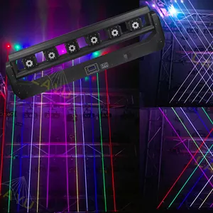 P06 series laser Bar Disco 6 head move head single color or RGB full color move head beam laser light laser light bar