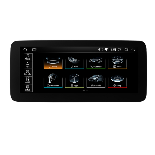 Android 10.0 Car Radio 10.25 Touch Screen Apple CarPlay Android Auto DSP Head Unit OBD2 Reversing Aid Amplifier RGB Audi Q5
