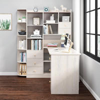 Bureau moderne multifonctionnel, bureau d'ordinateur, bureau d'étudiant, bureau de chambre, bureau de dortoir, table de travail