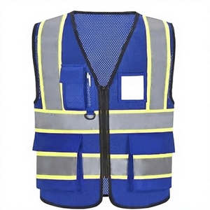 เสื้อกั๊กนิรภัย ANSI Class 1 EN ISO 20471 Class 1 สะท้อนแสงมองเห็นได้ชัดเจน สำหรับงานอุตสาหกรรม มีกระเป๋า  รับสกรีนโลโก้ - Product Image 1