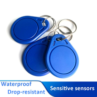 Porte-clés RFID programmable 13,56 MHz en PVC époxy avec carte NFC à bande magnétique pour système de contrôle d'accès et de membre