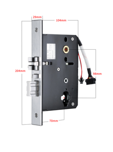 Chúng Tôi ANSI Lỗ Mộng 304 Thép Không Gỉ Điện Tử Thẻ <span class=keywords><strong>Swipe</strong></span> Bluetooth Mật Khẩu Khách Sạn Cửa Khóa Với Ttlock Từ Xa Mở Khóa - Product Image 5