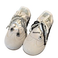 Breloques de chaussures en perles, chaîne, pendentif fleur, décorations pour lacets, accessoires DIY pour baskets, ornements décoratifs pour lacets de chaussures