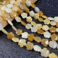 Perles de pierres précieuses en forme de flocon de neige de haute qualité, brin de perle de fleur d'agate de jade de quartz pour la fabrication de bijoux à bricoler soi-même, brin de 16 20mm, 38cm