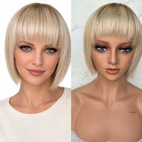 Prix d'usine, stock disponible : Perruque courte à base de soie, 100% cheveux humains vierges bruts, effet cuir chevelu naturel, coupe pixie, carré court, cheveux courts dégradés