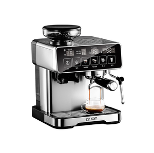 Cafetera Espresso de Acero Inoxidable de 20 Bares, Uso Doméstico y Comercial, Botones de Pantalla Táctil con Espumador de Leche, Hoteles - Product Image 2