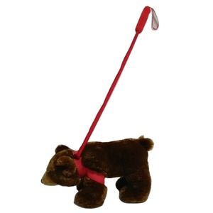 Cina all'ingrosso fabbrica personalizzato OEM/ODM di alta qualità imbottito 11 pollici <span class=keywords><strong>orso</strong></span> <span class=keywords><strong>Grizzly</strong></span> guinzaglio animale domestico con 26 pollici rosso bastone & imbracatura - Product Image 2