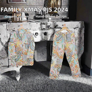 Pyjamas de Noël 2024 pour tout-petits, enfants, garçons, filles, femmes, hommes, ensembles assortis pour la famille, taille élastique, vêtements d'hiver à thème sapin de Noël - Product Image 2