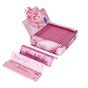 Papel de Liar Alien Puff Rosa King Size, Natural, de Combustión Lenta, Premium, Ultrafino, de Resina, Sin GMO, 100% Vegetariano, Personalizado - Product Image 3