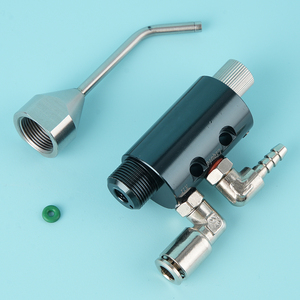 Boquilla Atomizadora de Aire y Agua con Cuerpo de Aluminio Negro Premium, Válvula <span class=keywords><strong>Antigoteo</strong></span> Integrada, Boquilla de Nebulización para Limpieza de Espacios Estrechos - Product Image 6