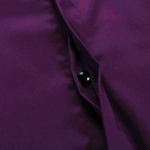 Wholesale French Cuff Formal <strong>Dress</strong> <strong>Shirt</strong> for Men High Quality Plain <strong>Purple</strong> Hidden Button Long Sleeve Camisas <strong>Shirt</strong> - Product Image 3