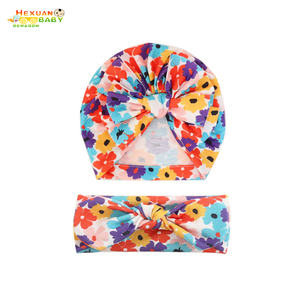 Diademas elásticas con estampado de Cruz para niños, turbante con lazo, sombrero para recién nacidos, diadema, 2 uds., juegos de accesorios para el cabello para bebé - Product Image 2