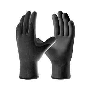 GLOVEMAN Guantes de trabajo de seguridad con pantalla táctil Guantes de punto sin costuras recubiertos de PU Agarre suave Palma para hombres Mujeres Trabajo de servicio general - Product Image 1