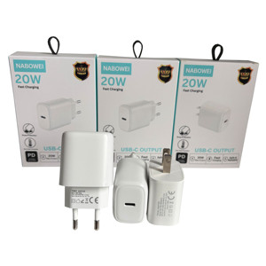 Caricabatterie USB C 20W PD Type C per cellulari Samsung e <span class=keywords><strong>iPhone</strong></span> 18 17 16, adattatore di alimentazione a ricarica rapida, bestseller - Product Image 1