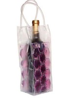 Sac isotherme en PVC transparent rempli de gelée, nouveau modèle 2025, pour bouteilles, glacière