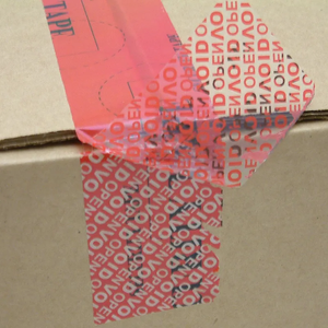 Tùy chỉnh vật liệu vật nuôi màu đỏ tự dính dư lượng thấp chuyển một phần VOID mở niêm phong chống trộm giả mạo bằng chứng an ninh Băng - Product Image 2