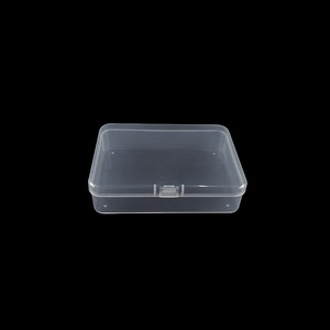 Rectangular Pp Plastic Storage Box 11X8X2.5Cm Transparent With Lid For Small Parts Packaging - Product Image 2