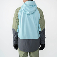 Veste de ski pour homme en gros, 3 couches, coque rigide, coupe-vent, imperméable, fermeture éclair, vêtements de sport d'extérieur