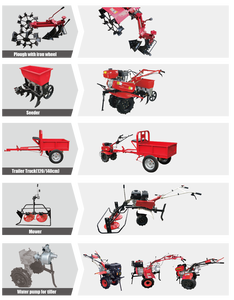 Nueva Motocultora POWERAC Mini a Gasolina para Uso Agrícola, Cultivadora de 4 Filas de Alta Productividad - Product Image 3