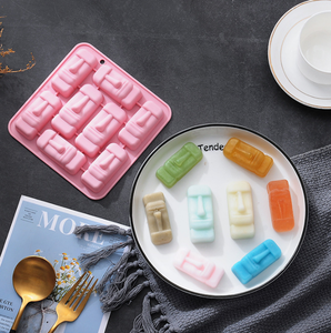 جزيرة عيد الفصح حجر موي سهل التحرير سيليكون قالب الخبز للشوكولاتة فندان كيك نخب الحلويات - Product Image 4