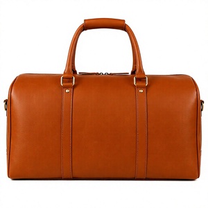 Premium Leather Duffel <b>Bag</b> for Men Travel Weekender <b>Overnight</b> Gym Carry On Luggage with Shoulder Strap - Product Image 4