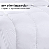 Nouvel Arrivage 2023 – Parure de Lit Matelassée Épaisse de Luxe 7 Pièces pour Lit King Size ou Queen Size – Couette et Insert de Couette